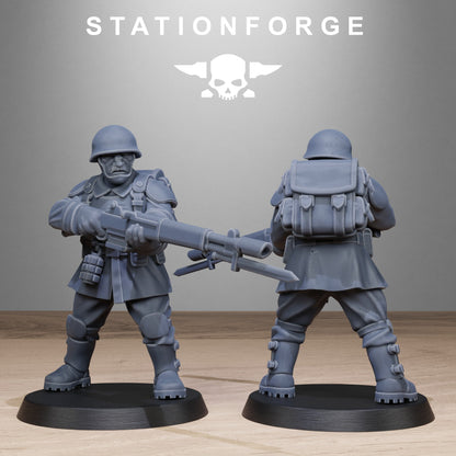 3D Printed FreeGuard Infantry by StationForge Miniatures