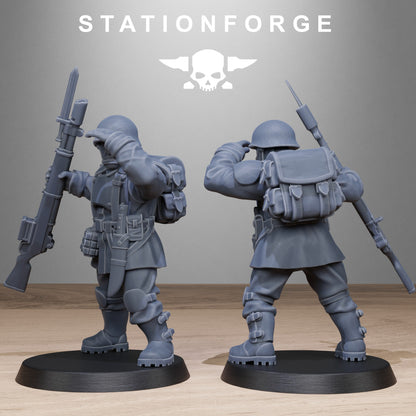 3D Printed FreeGuard Infantry by StationForge Miniatures