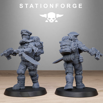 3D Printed GrimGuard Jungle Fighters by StationForge Miniatures