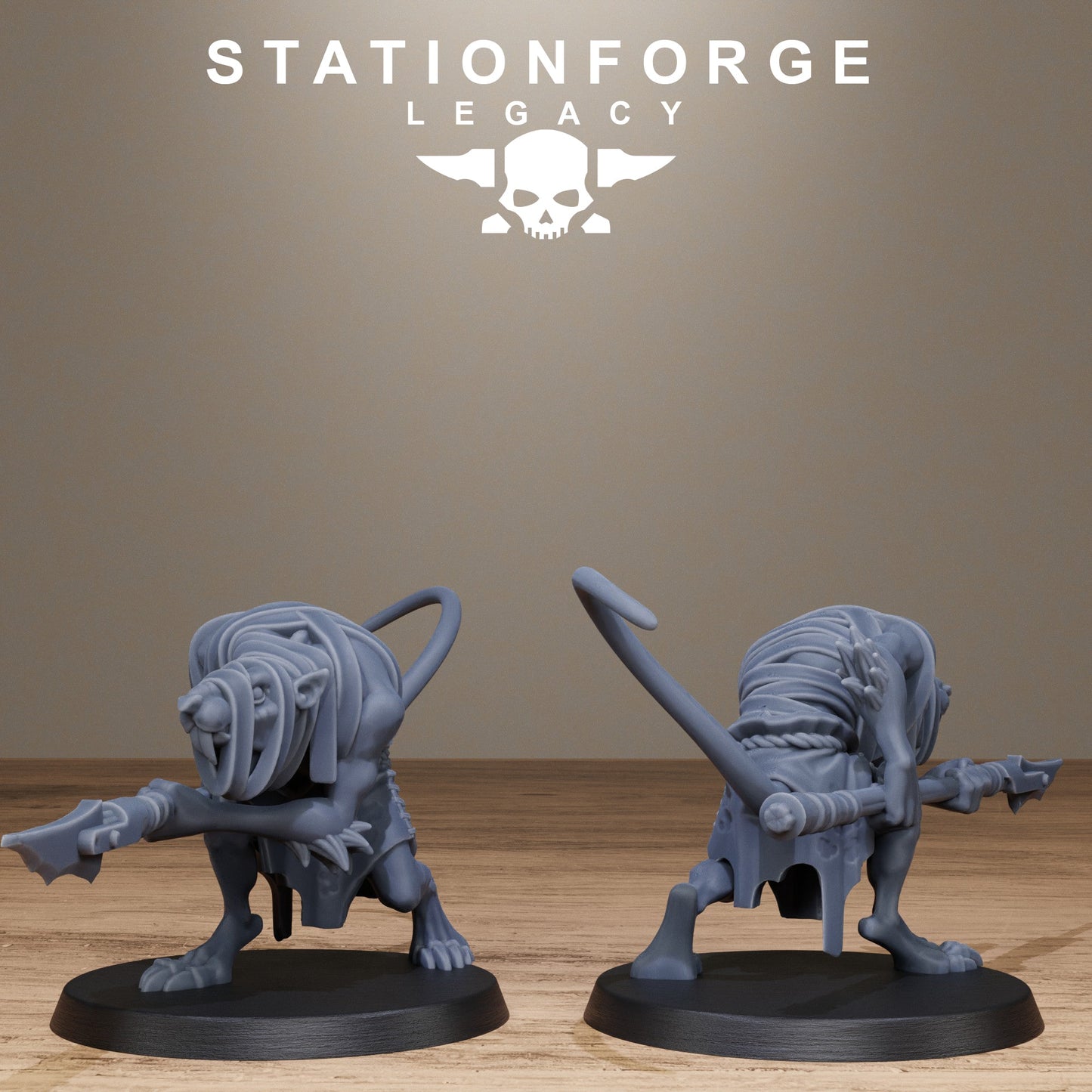 3D Printed Rotfang Melee Infantry by Stationforge Legacy Miniatures