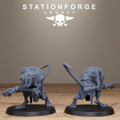 3D Printed Rotfang Melee Infantry by Stationforge Legacy Miniatures