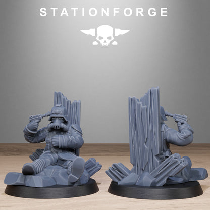 3D Printed GrimGuard Objective Markers by Stationforge Miniatures