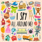 I Spy - All Around Me!: A Fun A-Z Puzzle Book (for Ages 4-6) - Paperback
