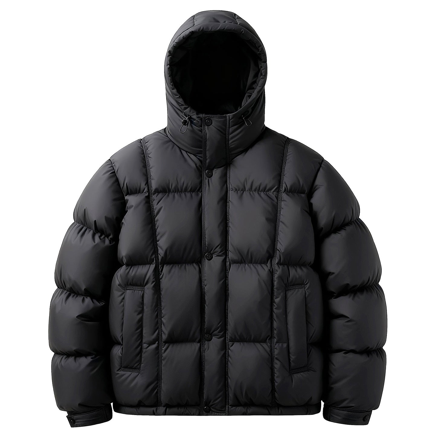 Men's Casual Loose-Fitting Hooded Down Jacket