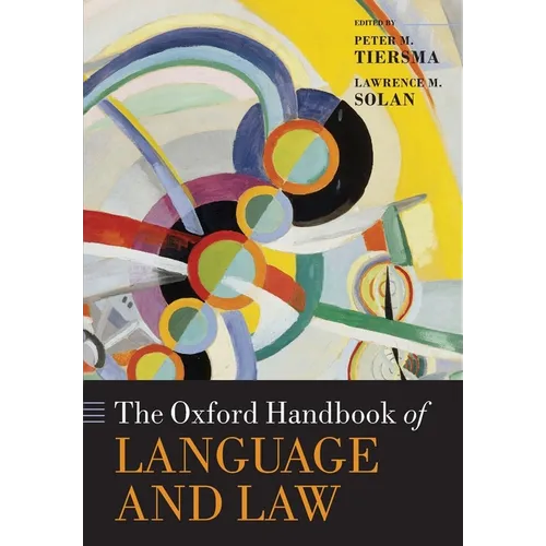 Oxford Handbook of Language and Law - Paperback