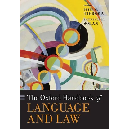Oxford Handbook of Language and Law - Paperback