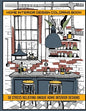 Home Interior Design Coloring Book: 50 Stres Relieving Unique Home Interior Designs - Paperback