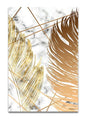 European Style Plant Gold Leaf Decorative Canvas Painting