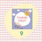 50 PcsPack Square Simple Thank-you Card Coated Paper Business Cards