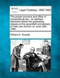 The Proper Province and Office of Constitutional Law: An Address Delivered Before the Graduating Classes at the Seventieth Anniversary of Yale Law Sch - Paperback
