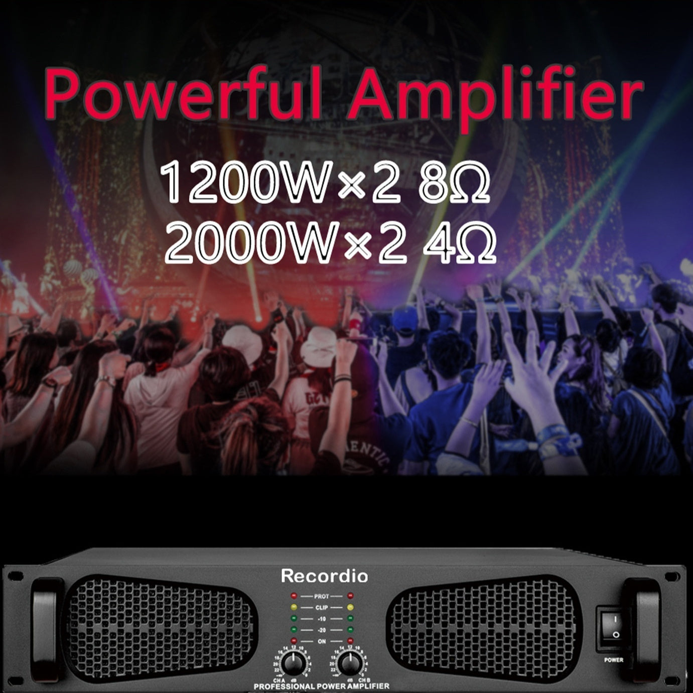 Professional Analog Power Amplifier For Stage And KTV Use