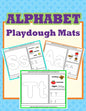 Alphabet Playdough Mats: Alphabet Activities to Practice Writing Letters, Alphabet Playdough Mats For Kids - Paperback