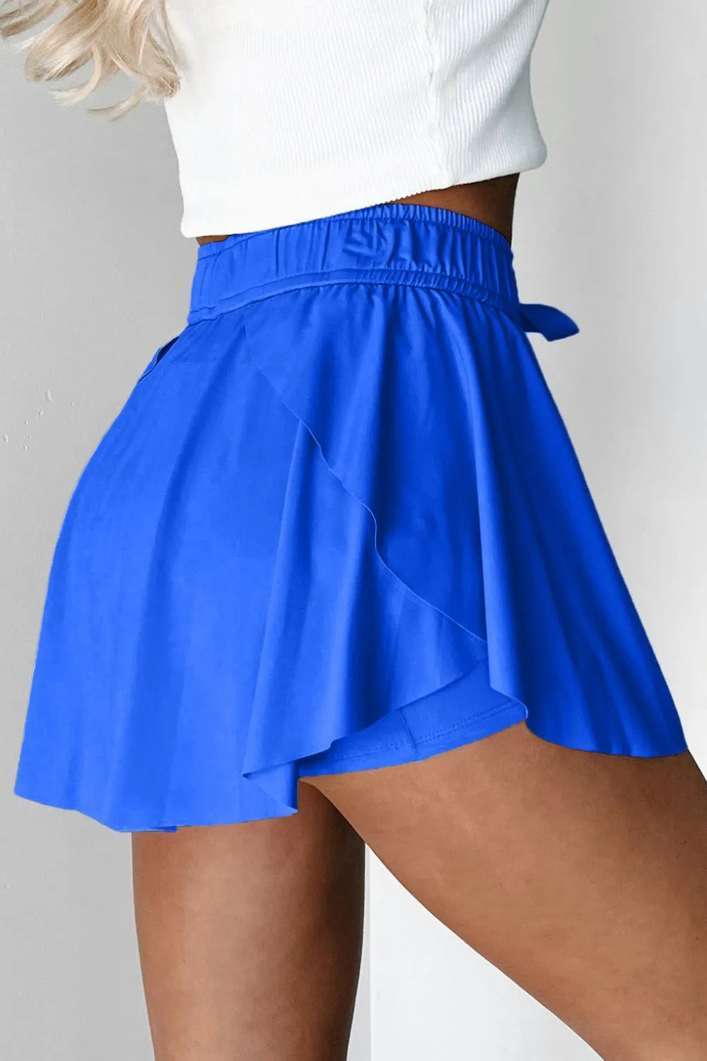Drawstring Active Skorts