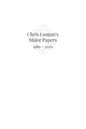 Chris Langan's Major Papers 1989 - 2020 - Paperback