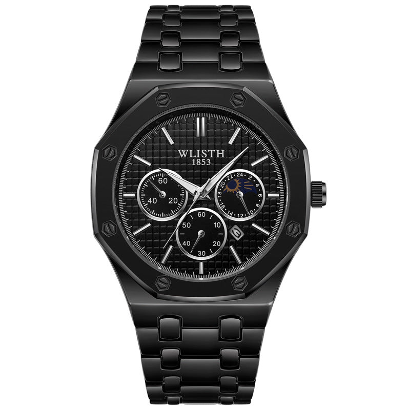 Women's Watch Luminous Steel Strap Calendar