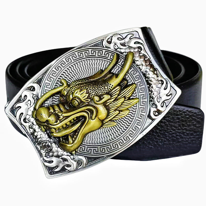 Smooth Buckle For Self-defense Trendy Punk-style Belt Buckle With A Distinctive Look
