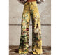 Plus Size Women's Casual Thin Wide Leg Imitation Jeans