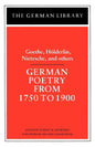 German Poetry from 1750 to 1900 - Paperback