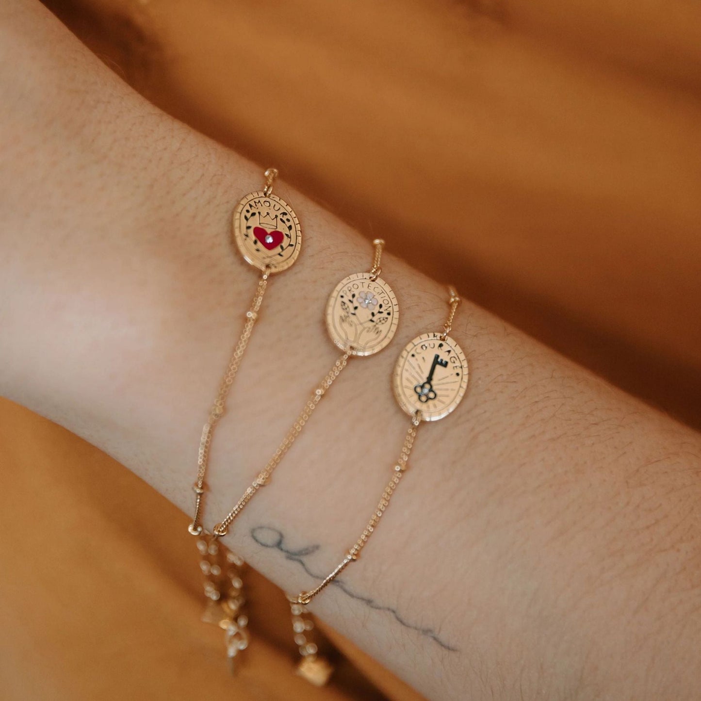 Retro Versatile 18k Necklace And Bracelet