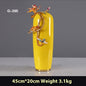 Light Luxury Enamel Vase American Living Room Desktop Ceramic