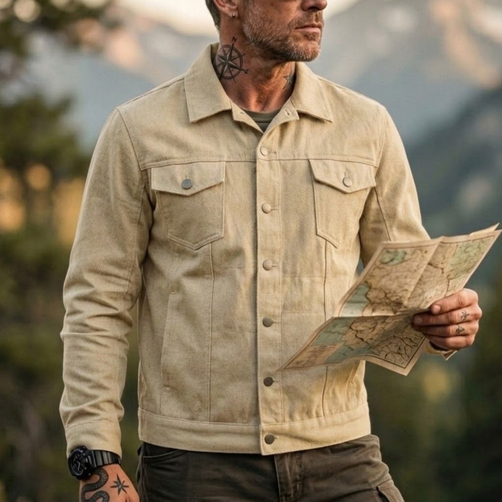 Mens Stylish Casual Slim-fit Jacket