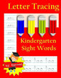 Letter Tracing: Kindergarten Sight Words: Letter Books for Kindergarten: Kindergarten Sight Words Workbook and Letter Tracing Book for Kindergarten - Paperback
