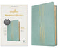 NLT Thinline Reference Bible, Filament Enabled (Leatherlike, Sage, Red Letter) - Imitation Leather