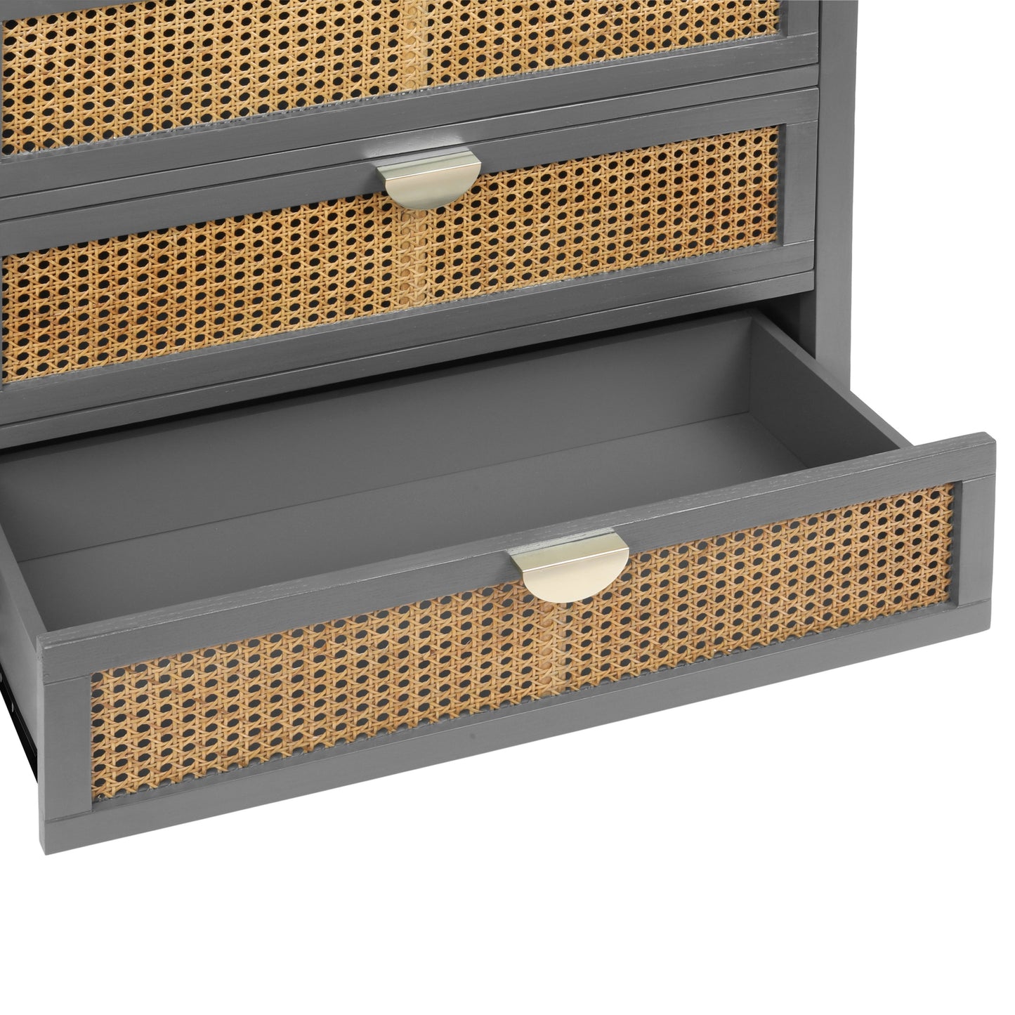 3-Drawer Cabinet - Natural Rattan - Suitable for Bedroom, Living Room, or Study