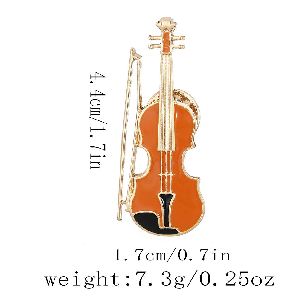 Note-shaped Personalized Music-themed Brooch