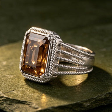 Womens Exquisitely Designed Diamond Ring