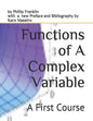 Functions of A Complex Variable: A First Course - Paperback