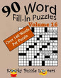 Word Fill-In Puzzles, Volume 16, 90 Puzzles, Over 140 words per puzzle - Paperback