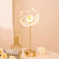 Flowers Decorated Table Lamp Bedroom Ins Warm