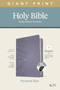 KJV Personal Size Giant Print Bible, Filament Enabled Edition (Leatherlike, Peony Lavender, Indexed) - Imitation Leather