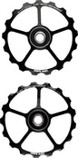 CeramicSpeed Oversized Pulley Wheels - 17 tooth Alloy Wheels Black