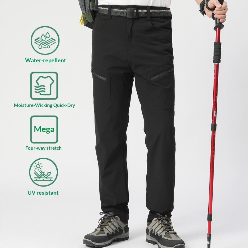 Outdoor Work Pants For Hiking Waterproof Stretchy Breathable With Multiple Pockets