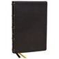 KJV Holy Bible with Apocrypha and 73,000 Center-Column Cross References, Black Genuine Leather, Red Letter, Comfort Print: King James Version - Leather