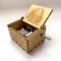 Antique Carved Wooden Hand Crank Spirited Away Music Box Christmas Gift Birthday Gift Party Decoration