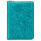 KJV Bible Compact Bible Faux Leather Teal W/Zipper - Leather