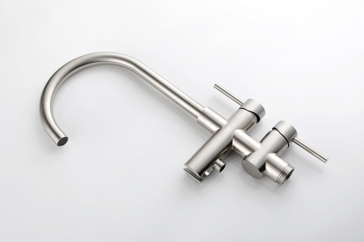 Floor Mounted Tub Faucet High Flow Freestanding Tub Filler with Handheld Shower Swivel