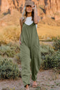 Sleeveless V-Neck Jumpsuit with Pockets