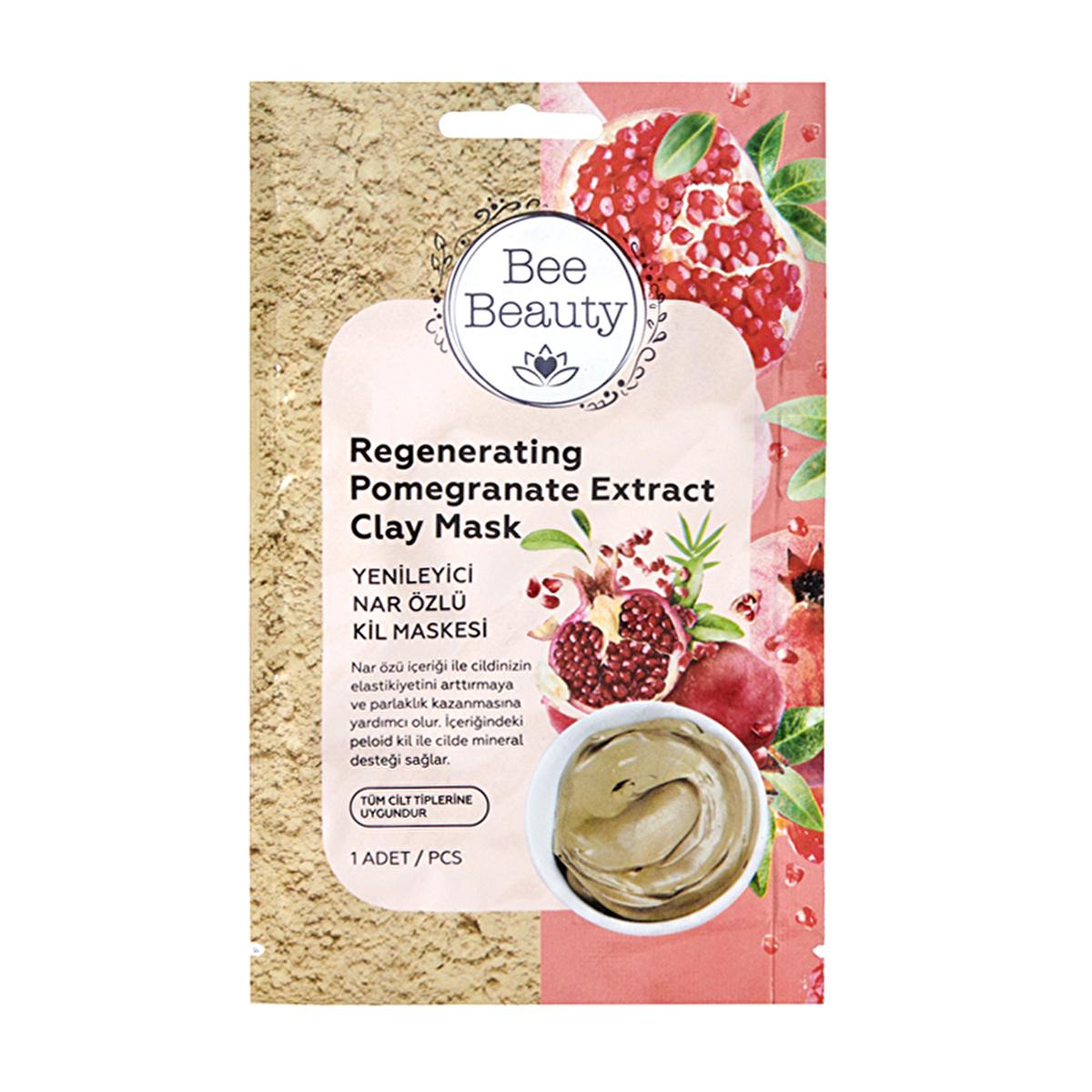 Bee Beauty Collagen Clay Mask: Tighten Pores, Anti-Aging, Deep Cleanse & Mineral Rich - Salicylic Acid Face Mask for Wrinkles
