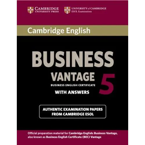 Cambridge English Business 5 Vantage - Paperback
