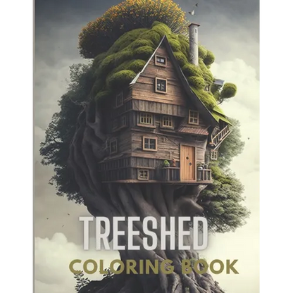 "The Majestic Treehouse: A Magnificent Coloring Book for Grown-Ups - Paperback
