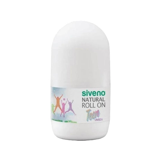Siveno Natural Roll-On Deodorant for Teens - Unisex, 50 ml, Gentle & Effective