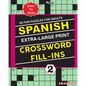SPANISH Extra Large Print CROSSWORD FILL-INS - Paperback