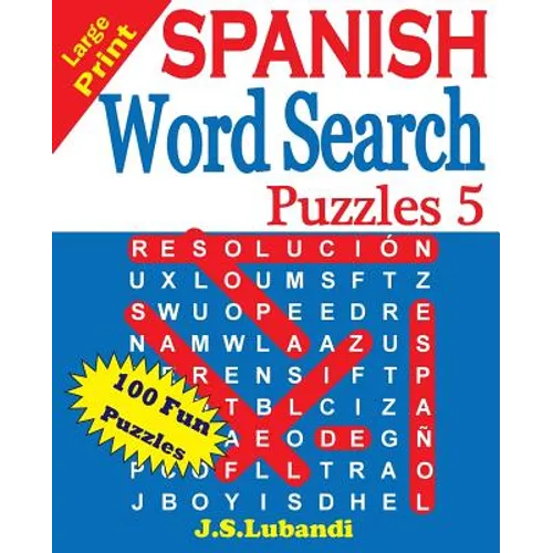 Large Print SPANISH Word Search Puzzles 5 - Paperback