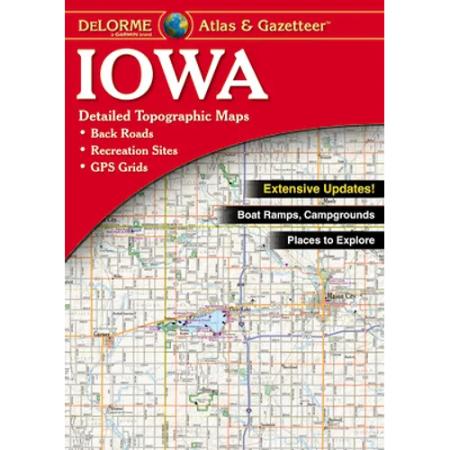 Delorme Atlas & Gazetteer: Iowa - Paperback