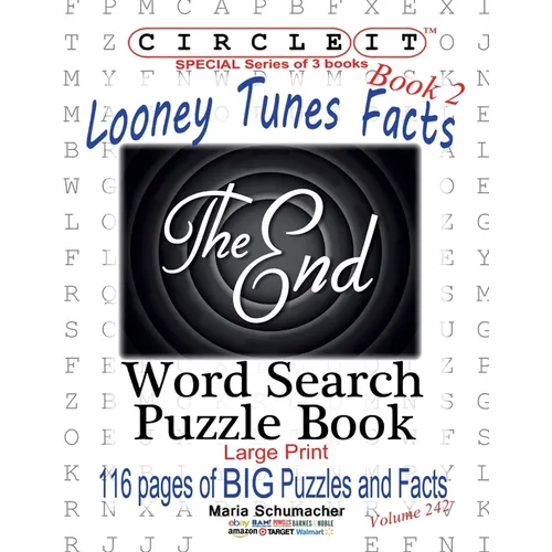 Circle It, Looney Tunes Facts, Book 2, Word Search, Puzzle Book - Paperback