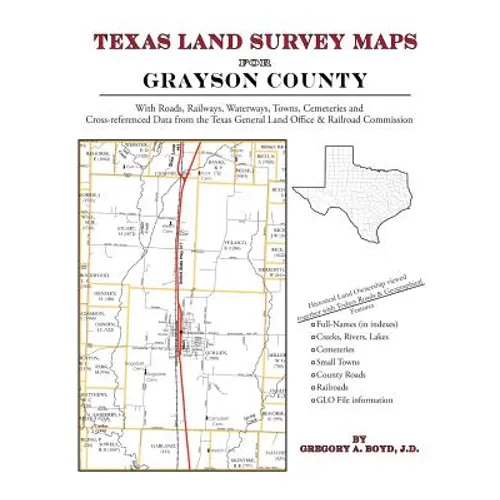 Texas Land Survey Maps for Grayson County - Paperback